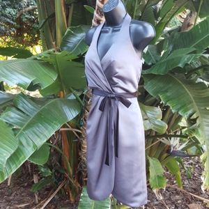 Alfred angelo metallic Satin halter